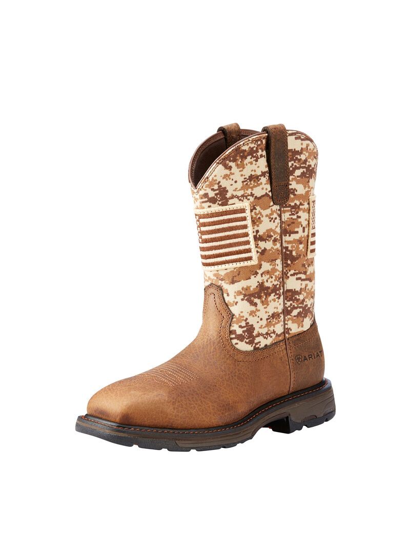 Bottes de Travail Ariat WorkHog Patriot Multicolore | 284657WXC