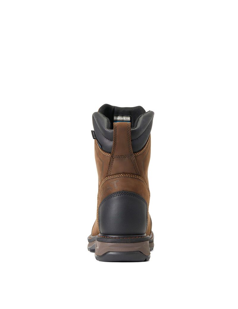 Bottes de Travail Ariat WorkHog XT 8' BOA Imperméables Carbon Embout Chocolat Marron | 204679FWO