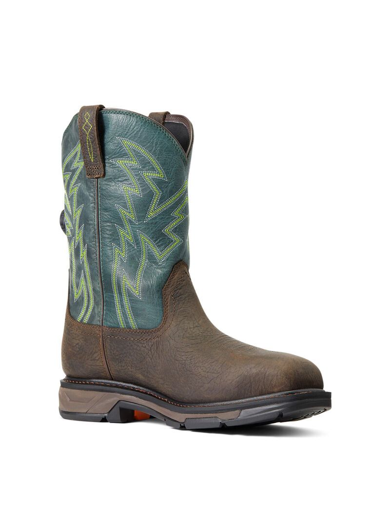 Bottes de Travail Ariat WorkHog XT BOA Imperméables Carbon Embout Marron | 346720YLK