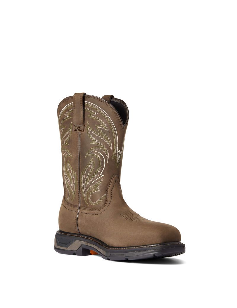 Bottes de Travail Ariat WorkHog XT Cottonwood Carbon Embout Marron | 921504XHT