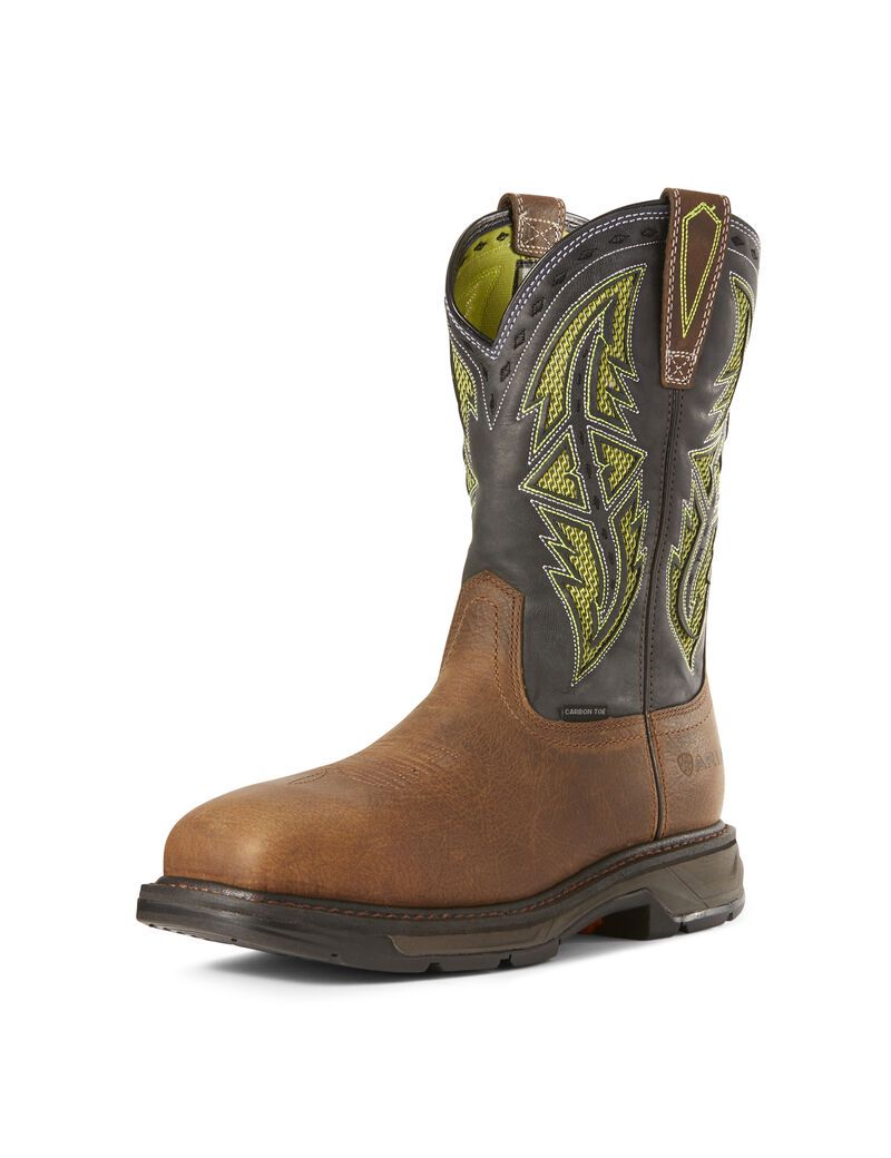 Bottes de Travail Ariat WorkHog XT VentTEK Spear Carbon Embout Marron | 157609JIO