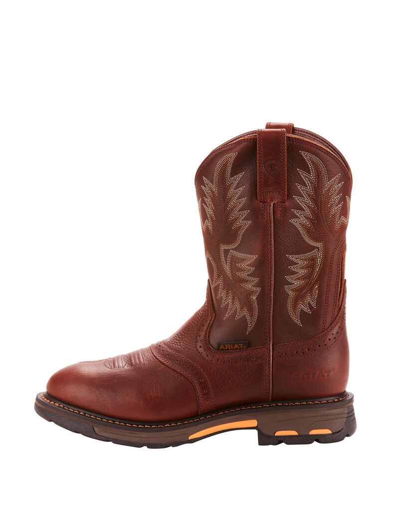 Bottes de Travail Ariat Workhog Pull-on Cuivre Foncé | 862413OCB