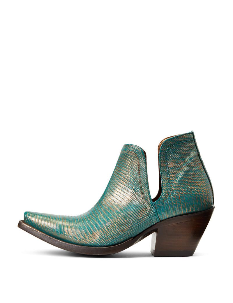 Bottines Ariat Dixon Lizard Western Turquoise Metal | 052689NRU