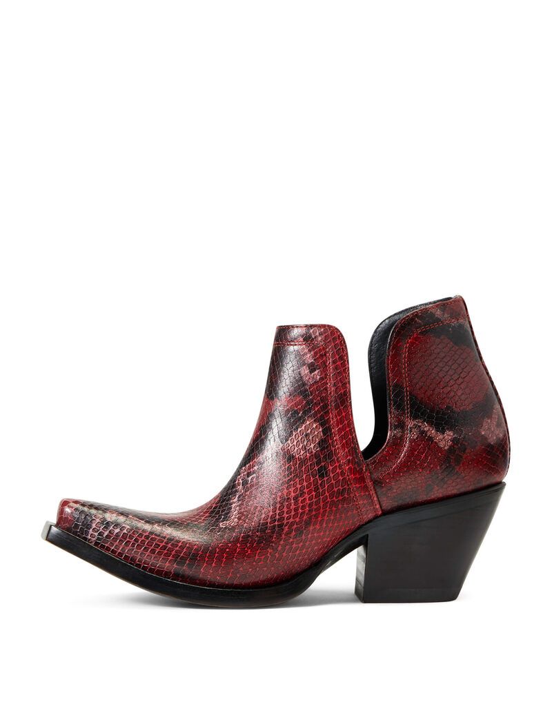 Bottines Ariat Dixon Western Rouge Serpent | 691540DUH