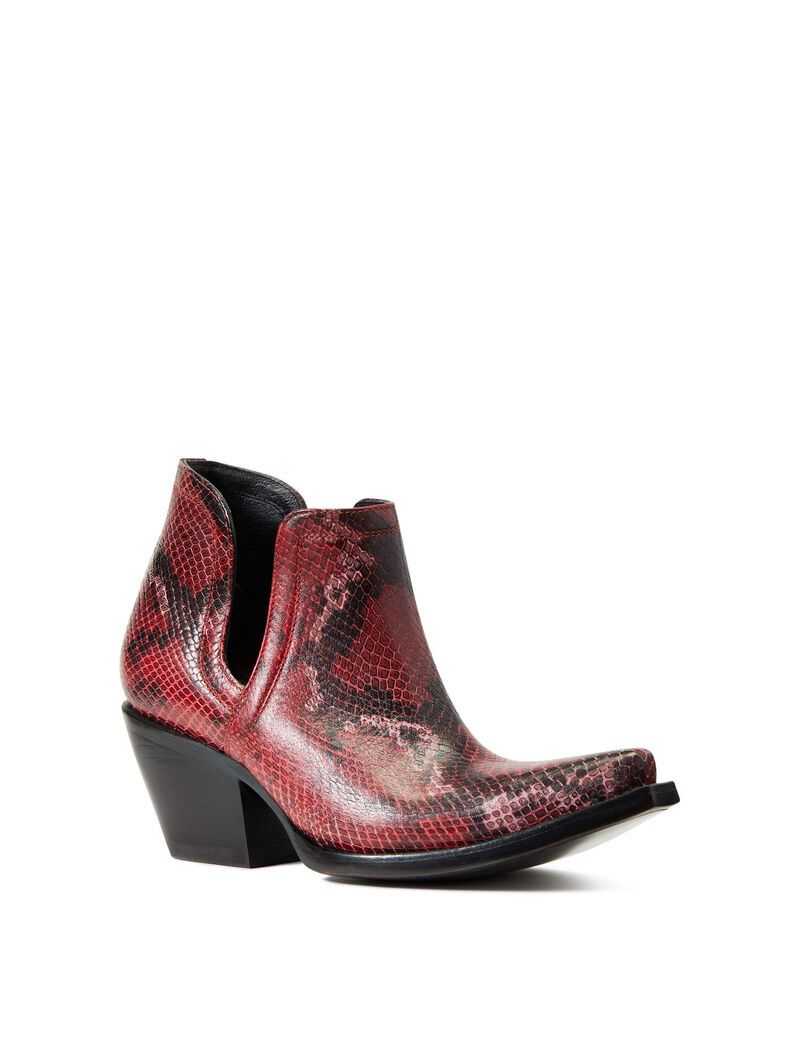 Bottines Ariat Dixon Western Rouge Serpent | 691540DUH