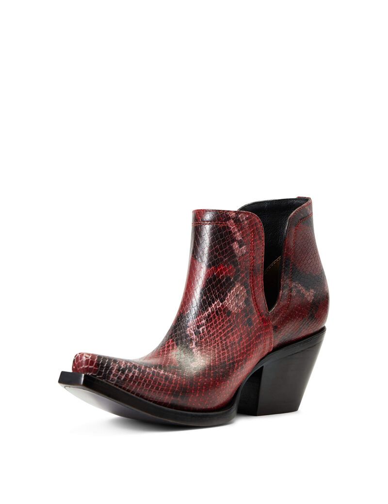 Bottines Ariat Dixon Western Rouge Serpent | 691540DUH