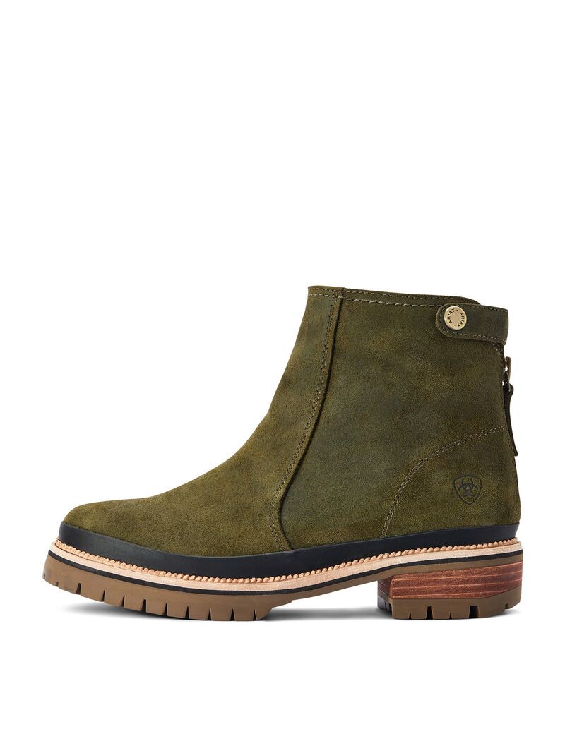 Bottines Ariat Leighton Imperméables Vert Olive | 935284ZPW