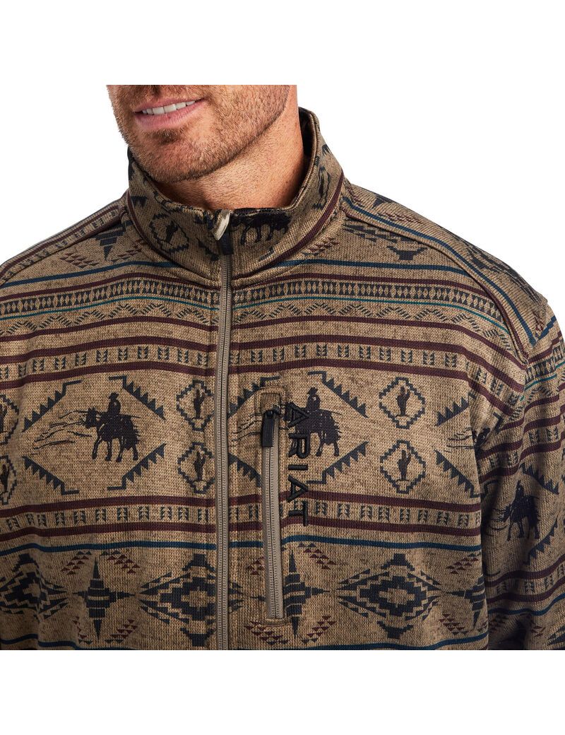 Cardigan Ariat Caldwell Full Zip Multicolore | 760814WIN