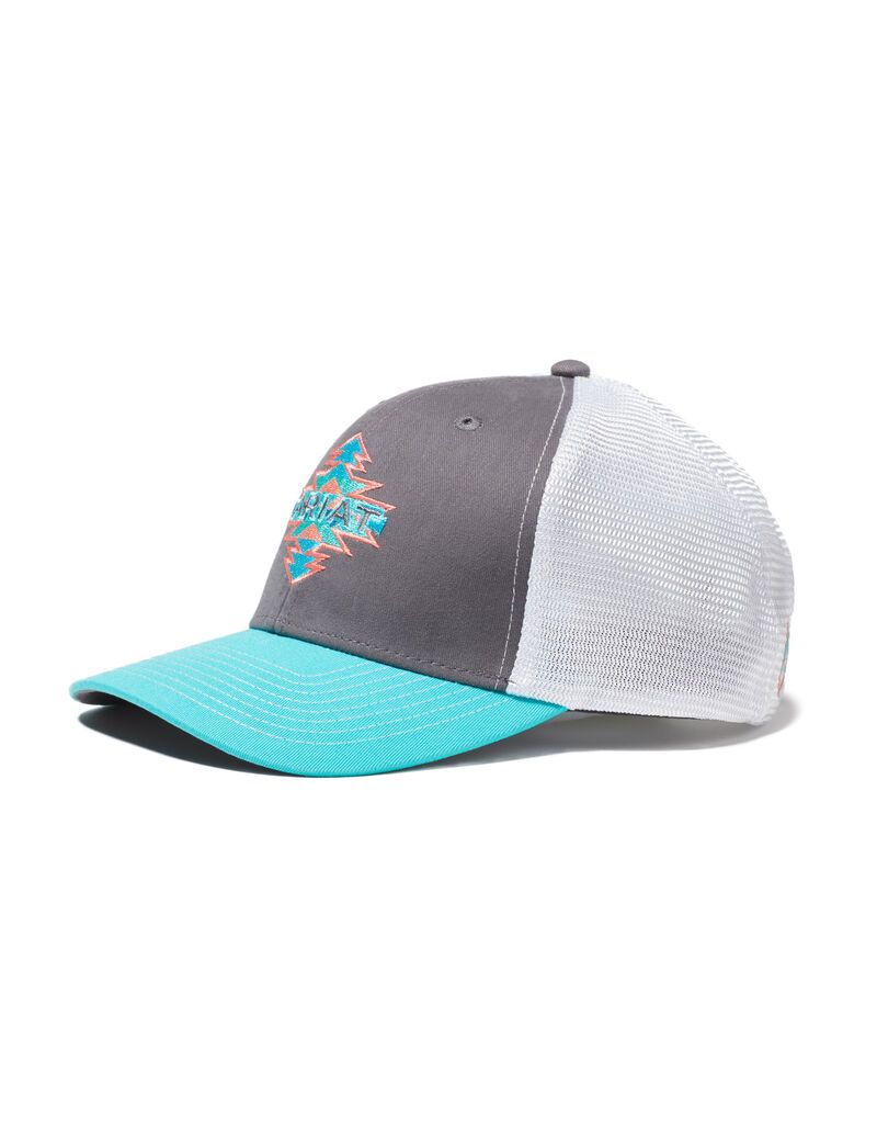 Casquettes Ariat Aztec Logo Snapback Grise | 748239KFJ