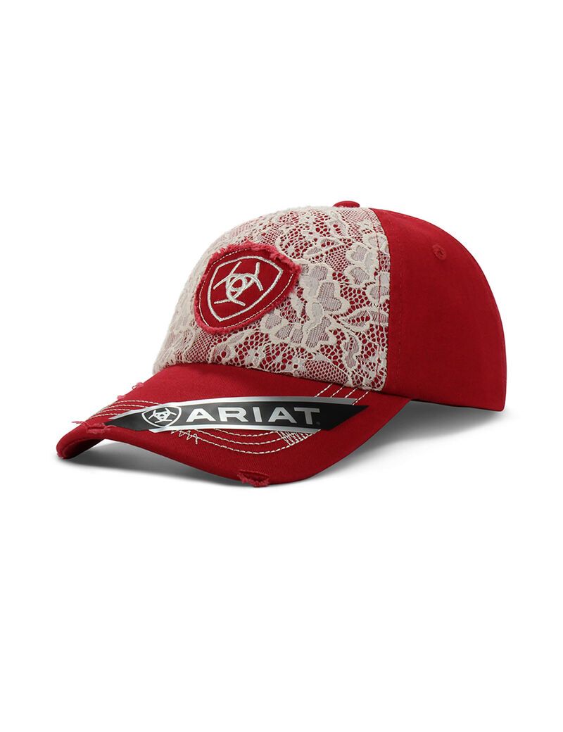 Casquettes Ariat Center Shield Logo Rouge | 058962YHP