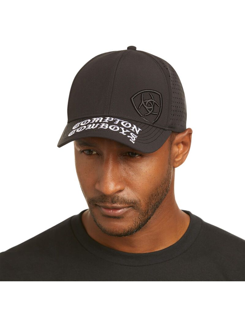 Casquettes Ariat Compton Cowboys Trifactor Noir | 573601ZQU