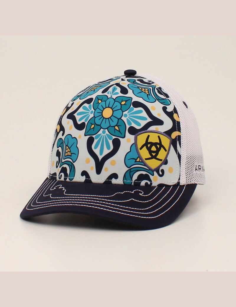 Casquettes Ariat Floral print Bleu Marine | 094863PTJ