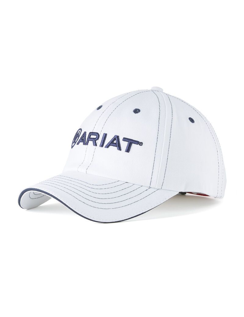 Casquettes Ariat Team II Blanche Bleu Marine | 965340UTV