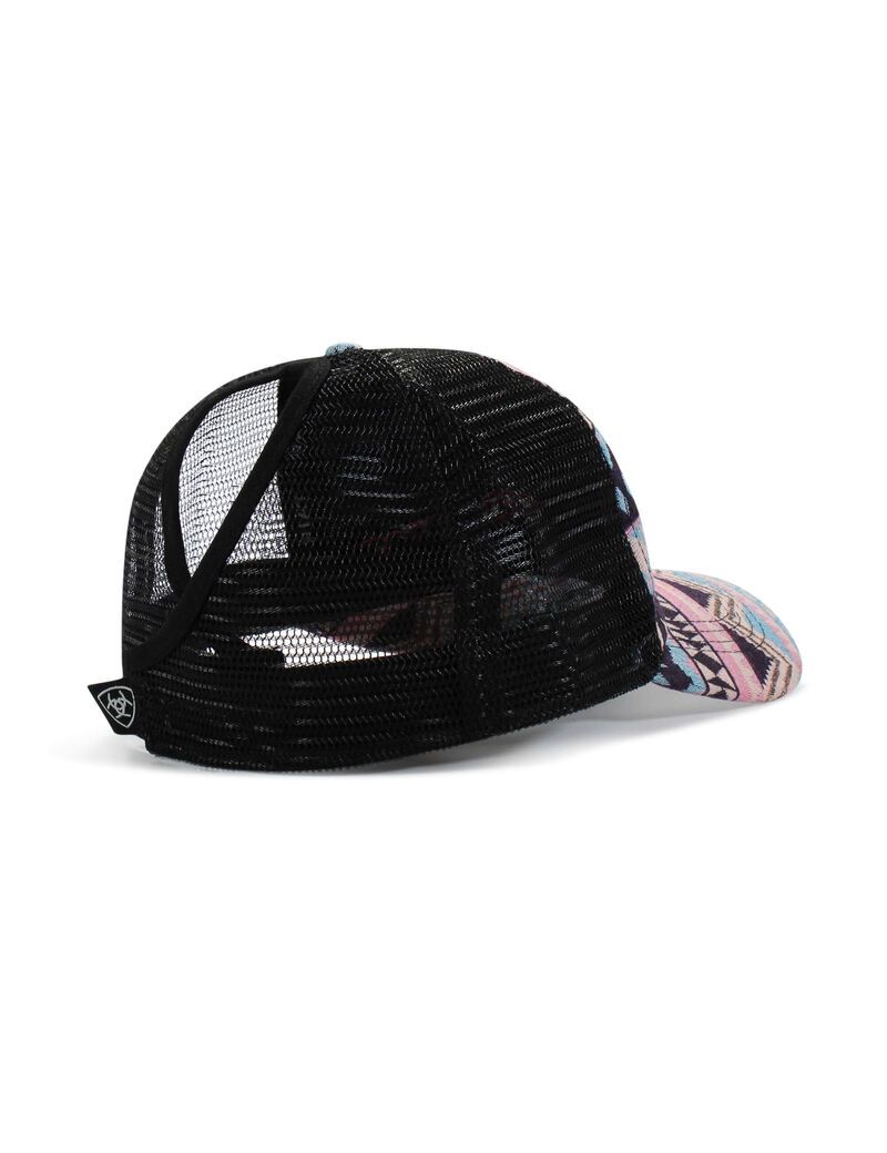 Casquettes Ariat Zigzag stripe print Rose | 856470WPH