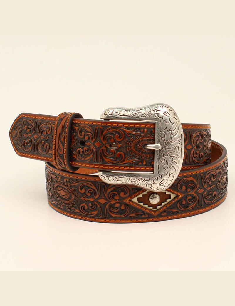 Ceintures Ariat Diamond medallion Marron | 429685SOL