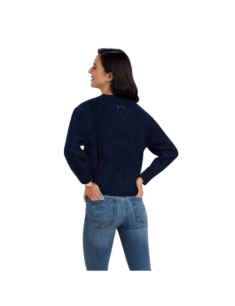 Chandails Ariat D'hiver Quarter Bleu Marine | 627490HXJ