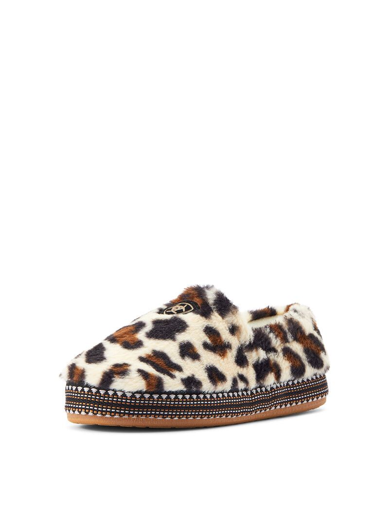 Chaussons Ariat Snuggle Blanche Leopard | 561273KFR