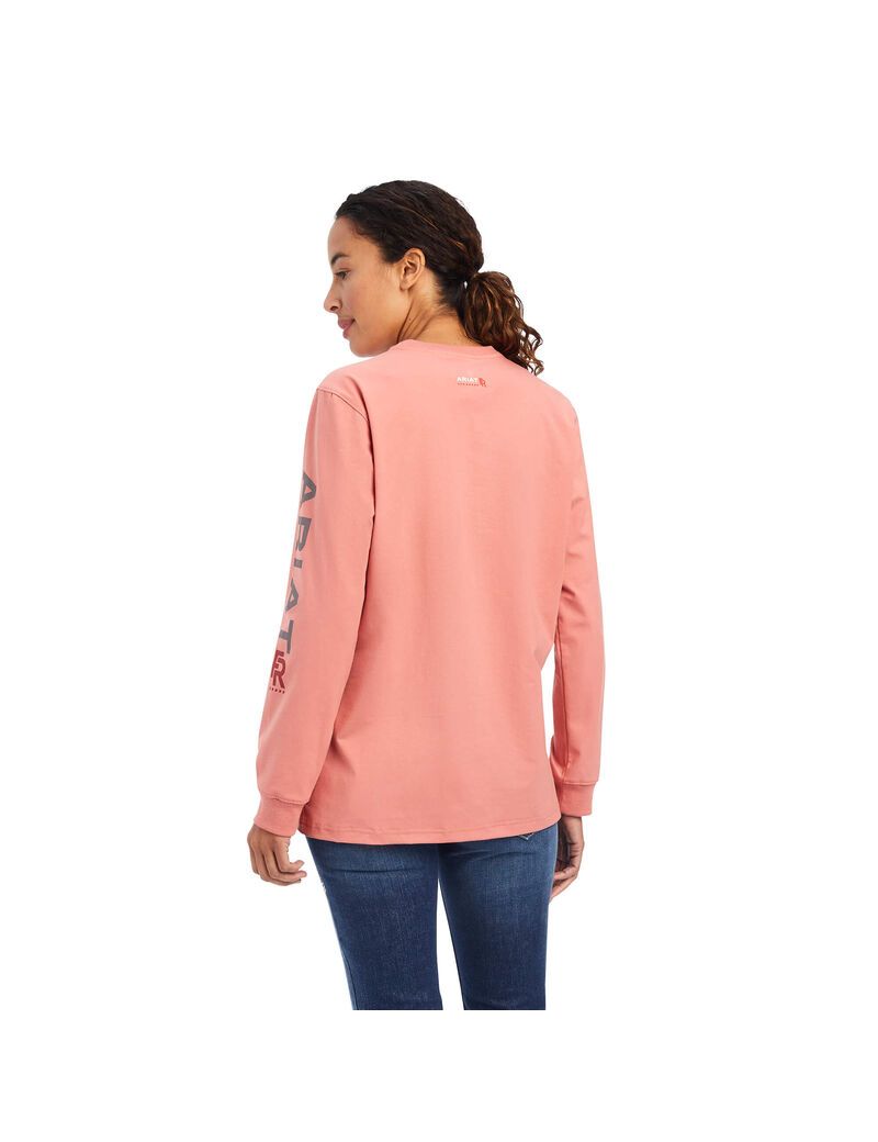 Chemises Ariat FR Stretch Logo Rose | 816497GAE