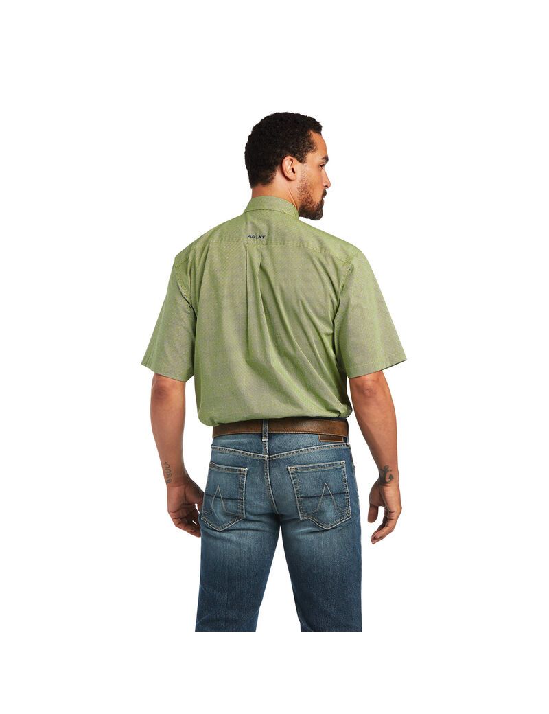 Chemises De Costume Ariat Branson Stretch Classiche Fit Vert | 307891IJX