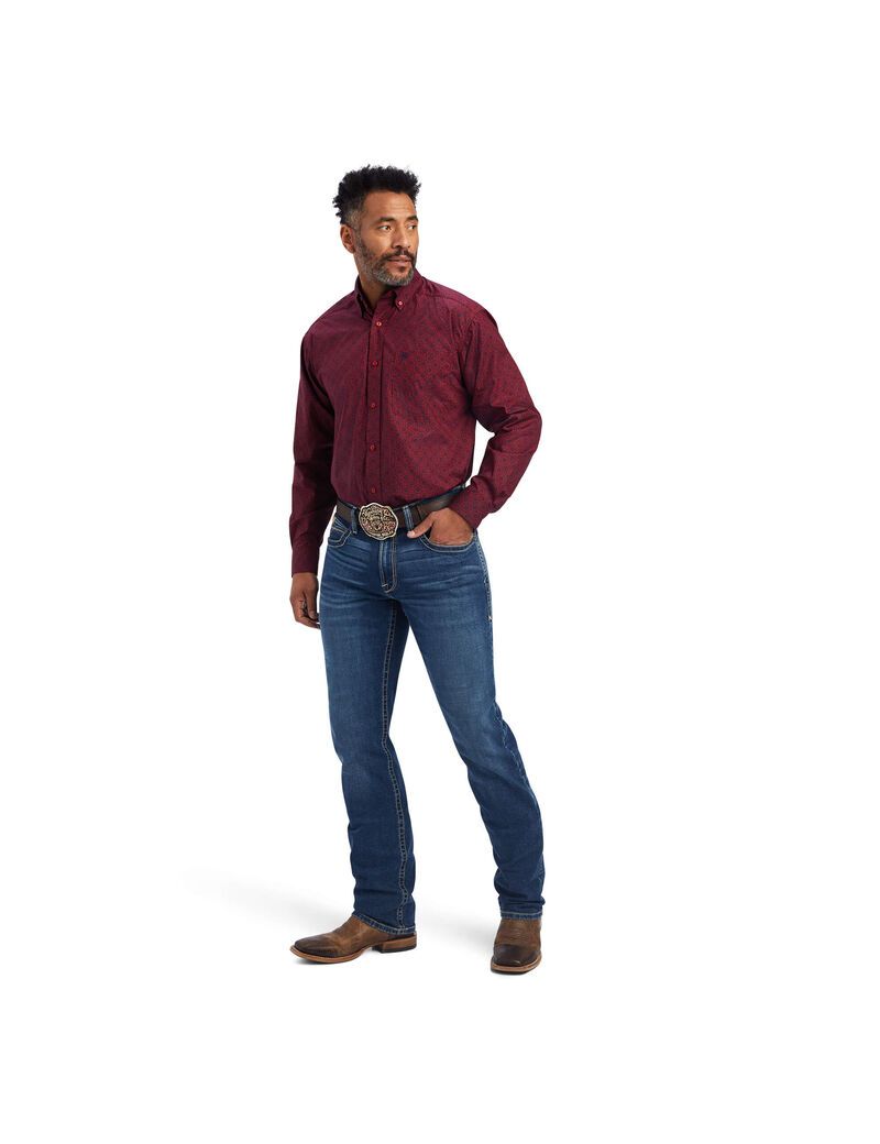 Chemises De Costume Ariat Nyles Classiche Fit Rouge | 416738IFB