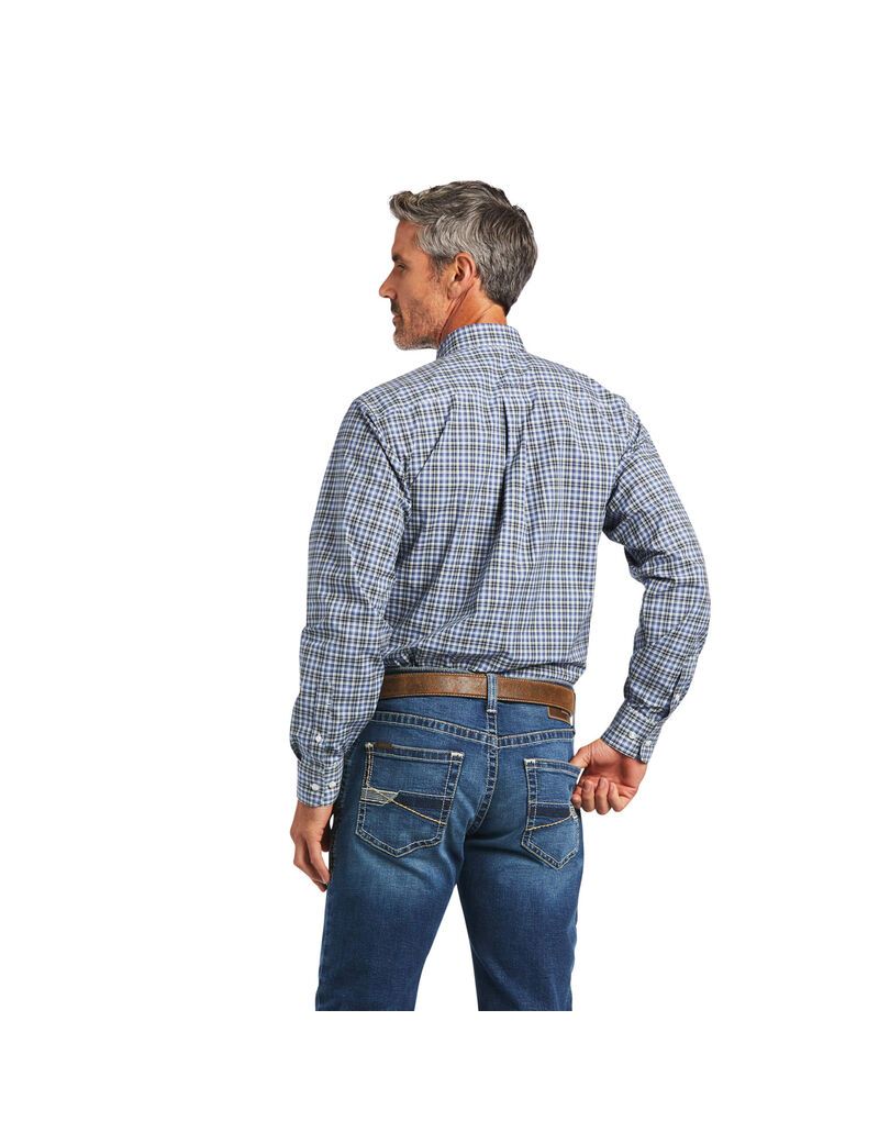 Chemises De Costume Ariat Pro Series Adriel Fitted Grise Foncé Bleu | 609548WIH