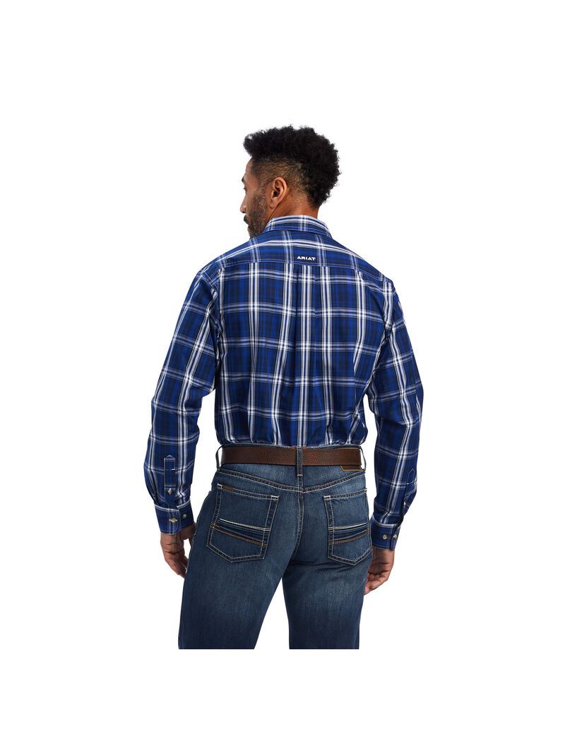 Chemises De Costume Ariat Pro Series Burke Classiche Fit Bleu Foncé | 569431XWY