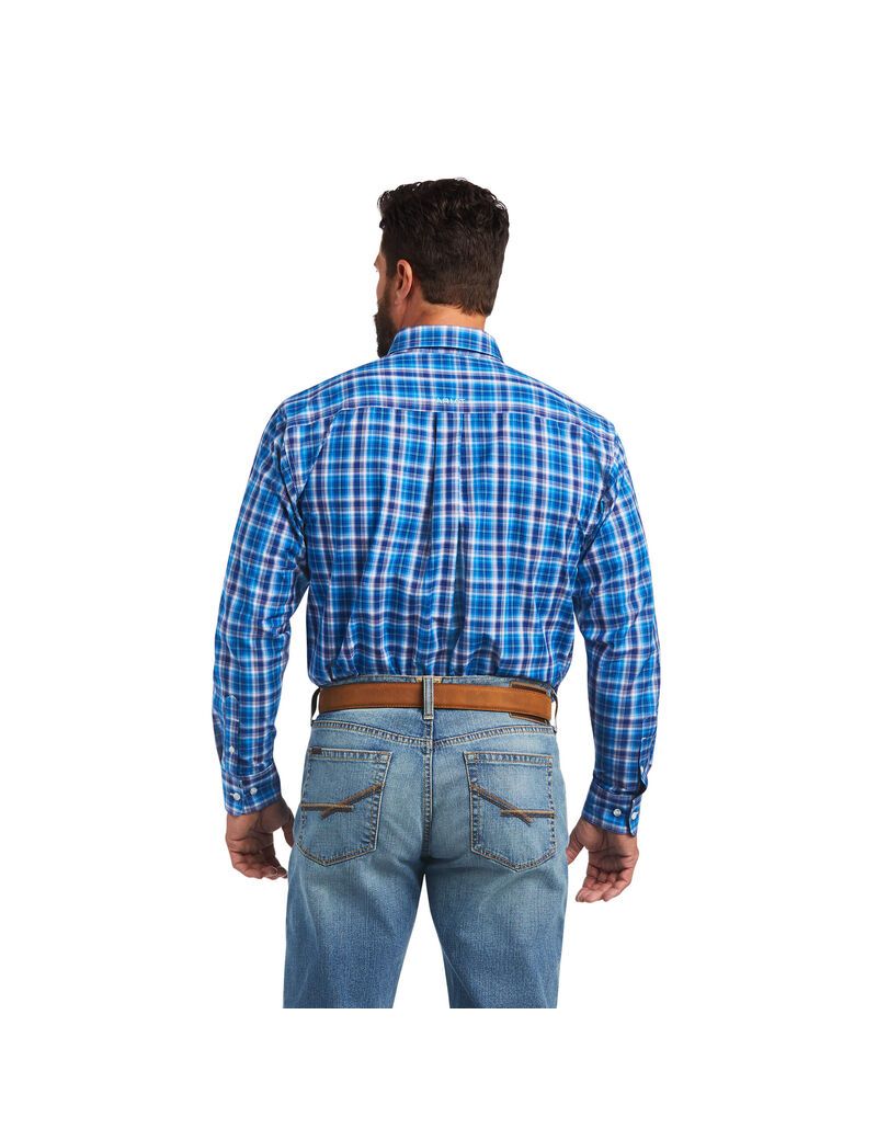 Chemises De Costume Ariat Pro Series Mason Classiche Fit Bleu | 289316PKY