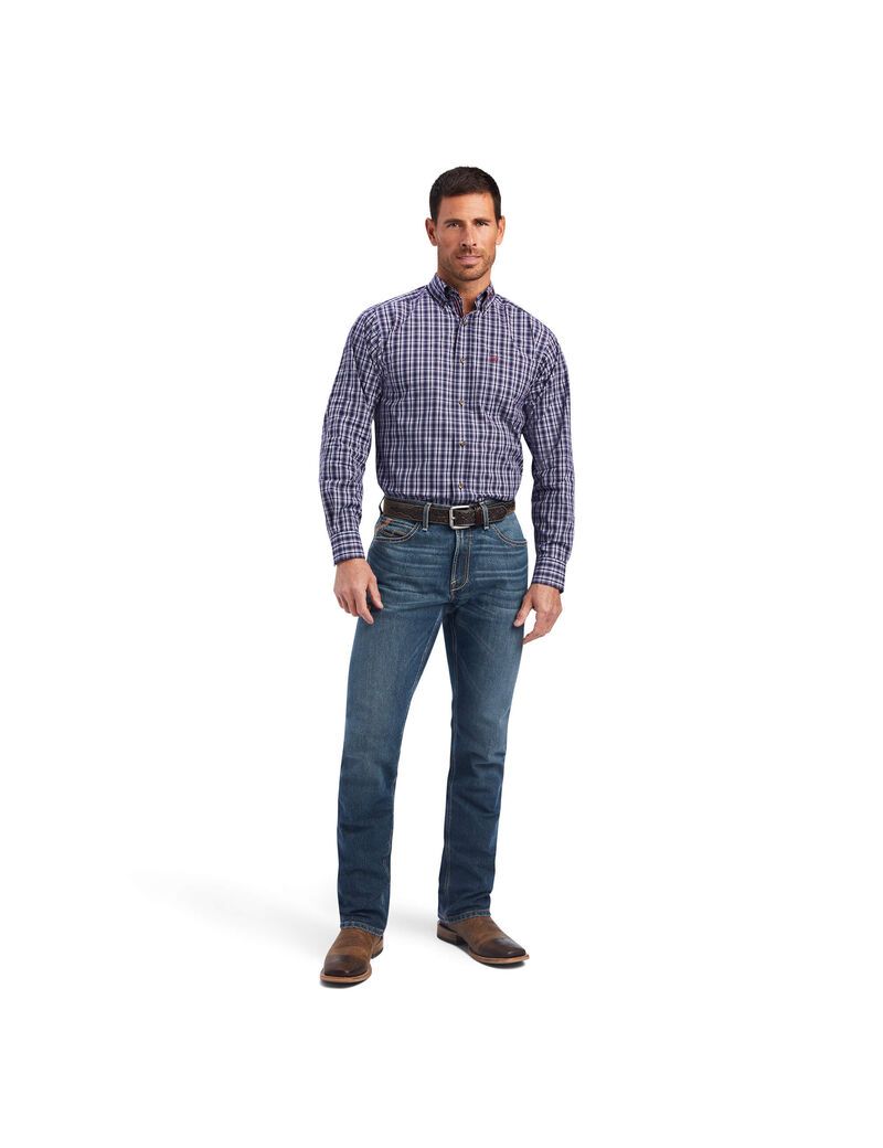 Chemises De Costume Ariat Pro Series Noell Fitted Bleu | 836427LDK