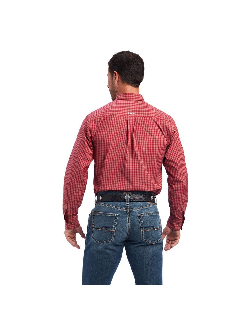 Chemises De Costume Ariat Pro Series Norwell Fitted Rouge | 428579RFP