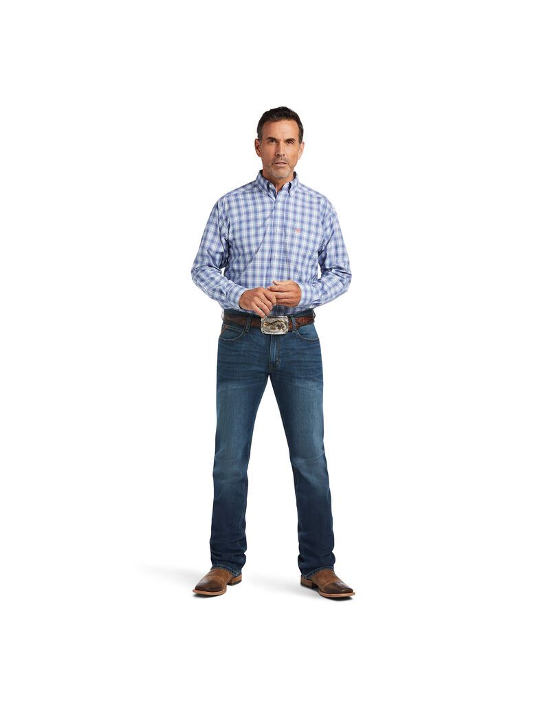 Chemises De Costume Ariat Pro Series Quanah Classiche Fit Bleu Foncé | 183469UED