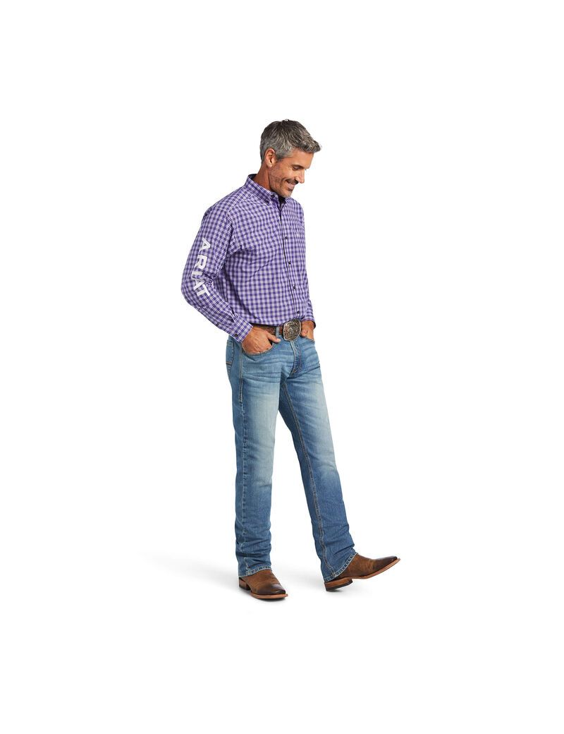 Chemises De Costume Ariat Pro Series Team Slane Classiche Fit Violette | 572064GAI