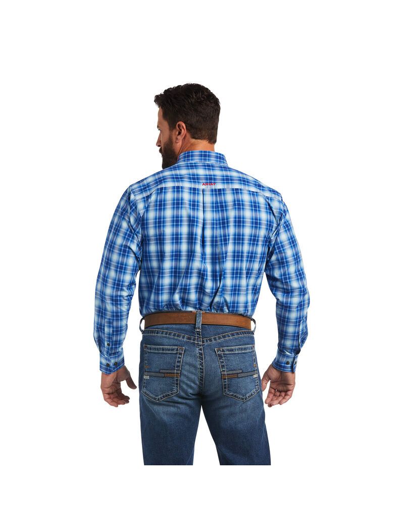 Chemises De Costume Ariat Pro Series Team Yves Classiche Fit Bleu | 693105OHT