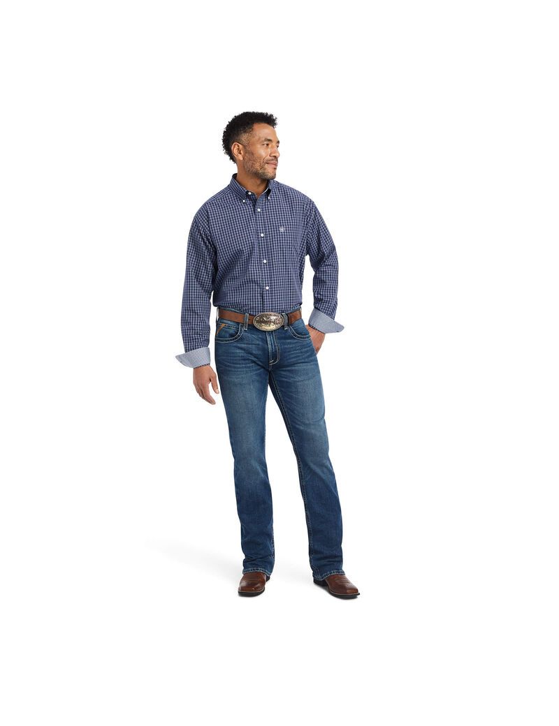 Chemises De Costume Ariat Wrinkle Free Immanuel Classiche Fit Multicolore | 541269HOP