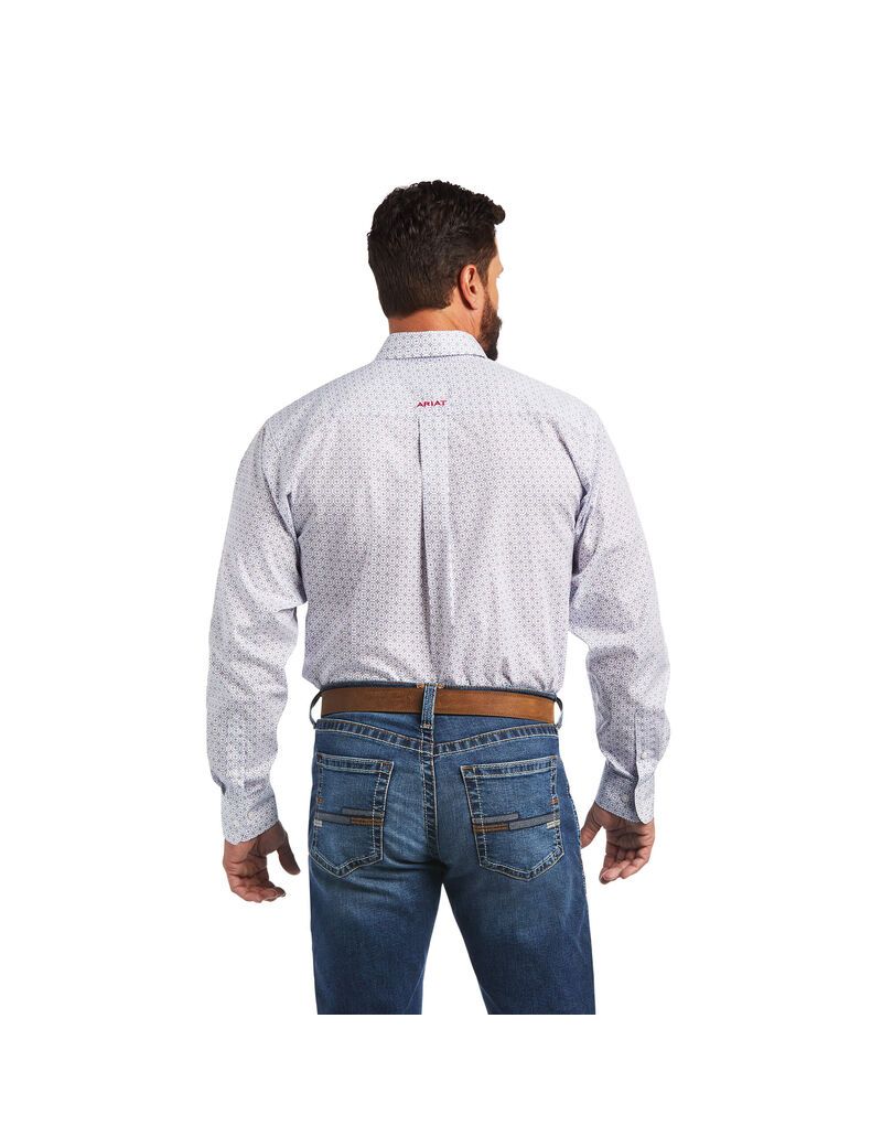 Chemises De Costume Ariat Wrinkle Free Sloan Classiche Fit Blanche | 680123AYH