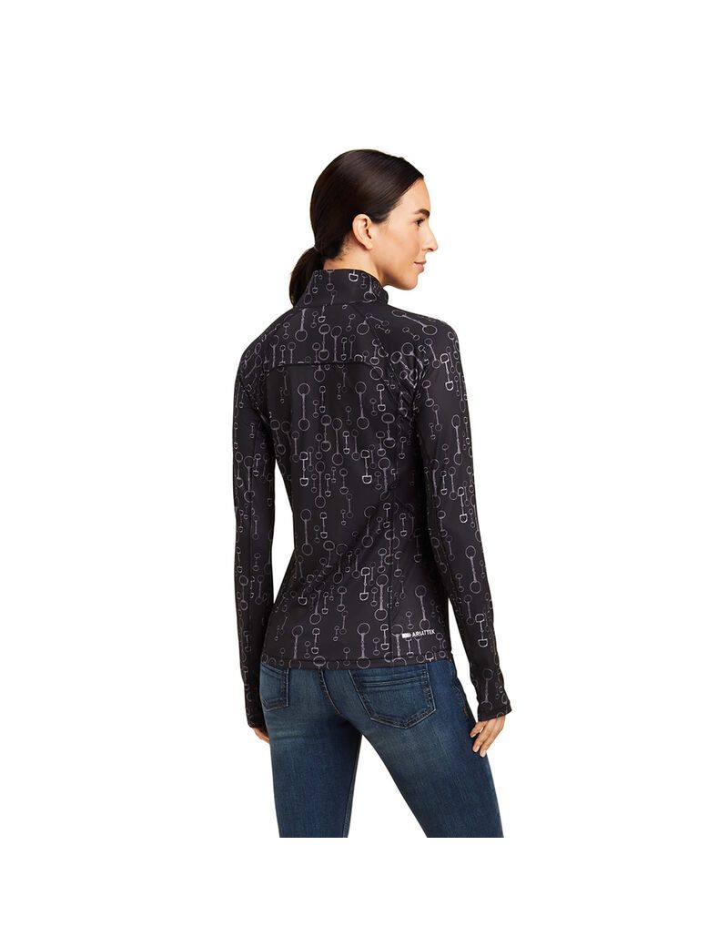 Couches Intermédiaires Ariat Lowell 2.0 1/4 Zip Noir | 967418JOR