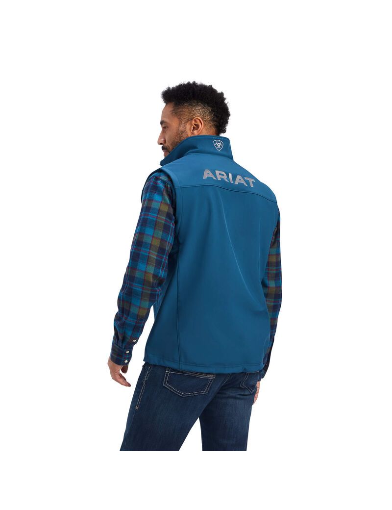 Gilet Ariat Logo 2.0 Softshell Bleu | 384602TJF