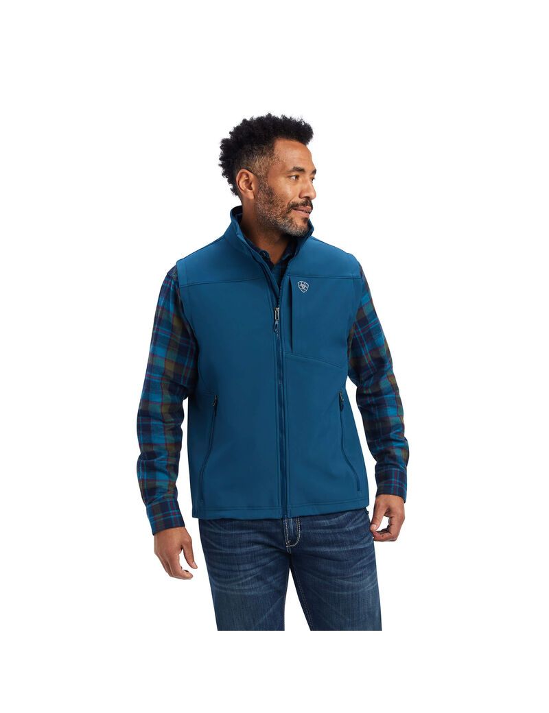 Gilet Ariat Logo 2.0 Softshell Bleu | 384602TJF