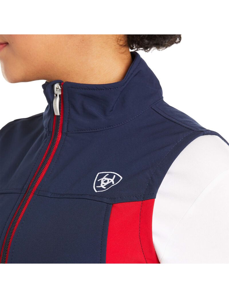 Gilet Ariat New Team Softshell Bleu Marine | 957082REC