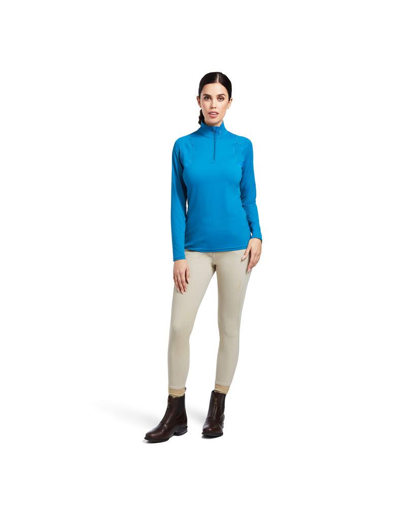 Hauts Ariat Auburn 1/4 Zip Bleu | 963527GBJ