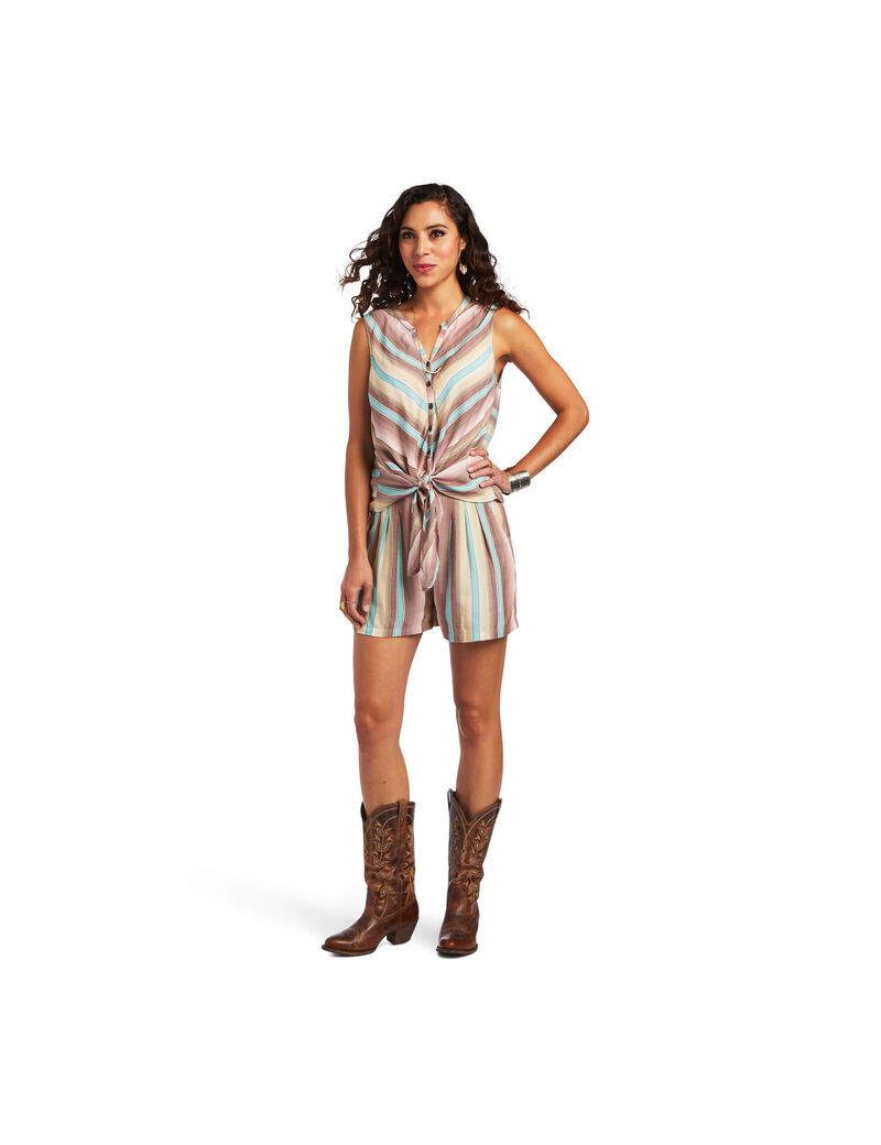 Hauts Ariat Baja Tank Stripes | 618295EIO