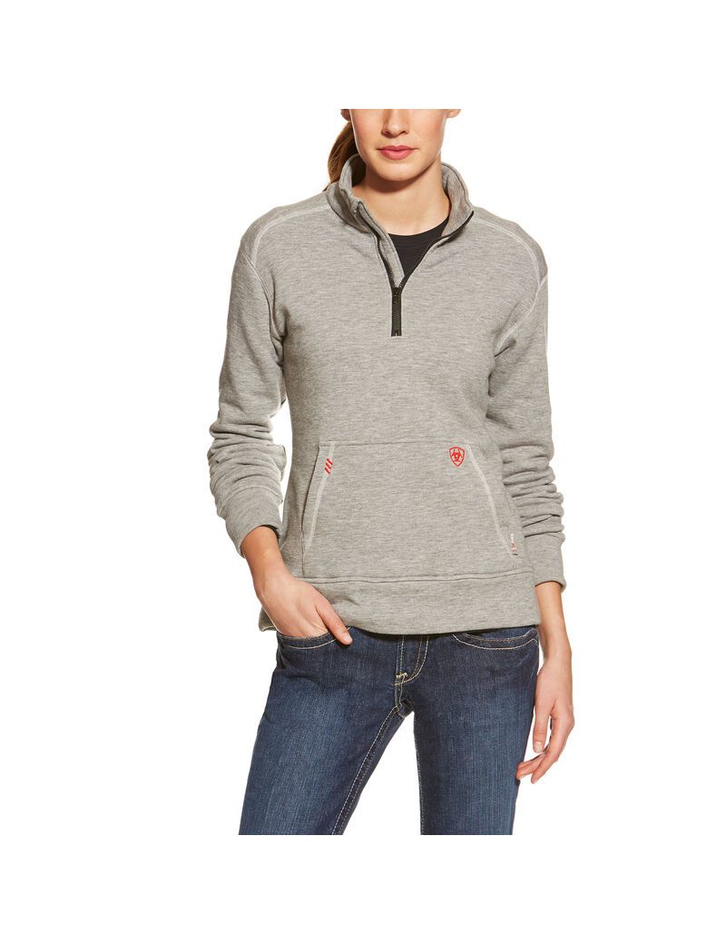 Hauts Ariat FR Polartec Fleece 1/4 Zip Grise | 358709VSZ