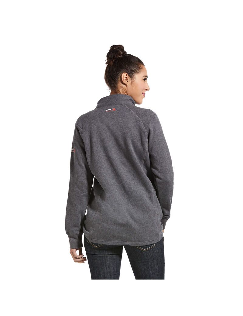 Hauts Ariat FR Rev 1/4 Zip Grise | 291573DKA