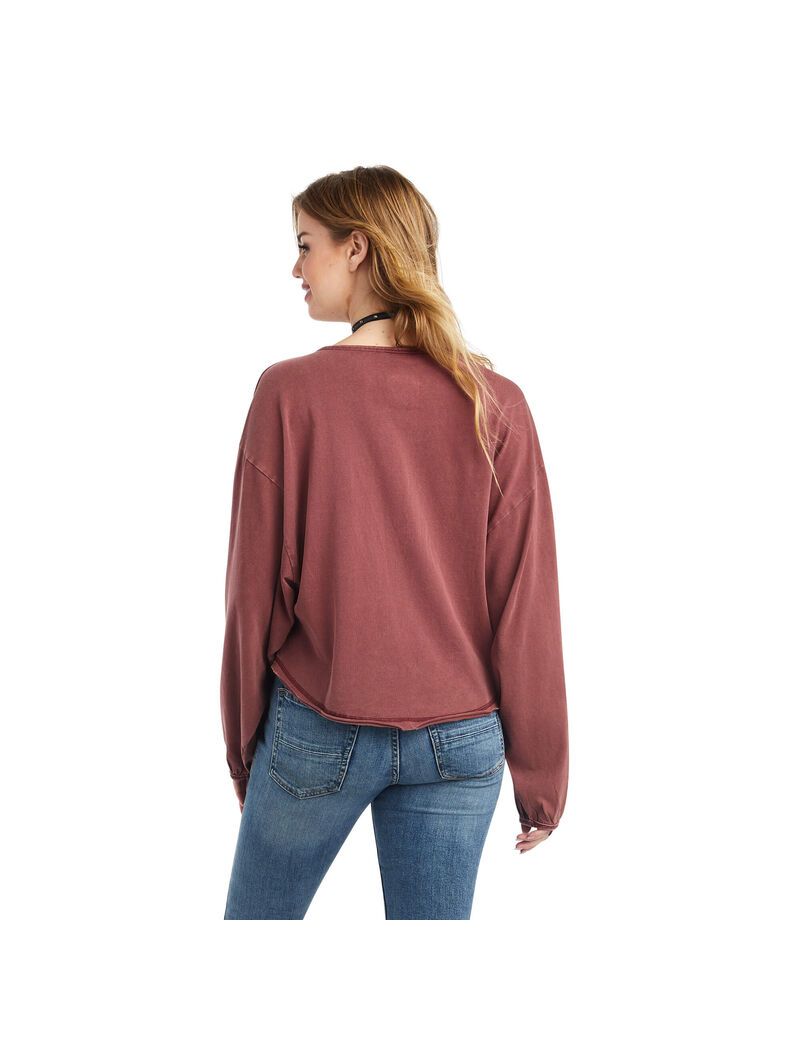 Hauts Ariat Pinon Henley Bordeaux | 892057EHB