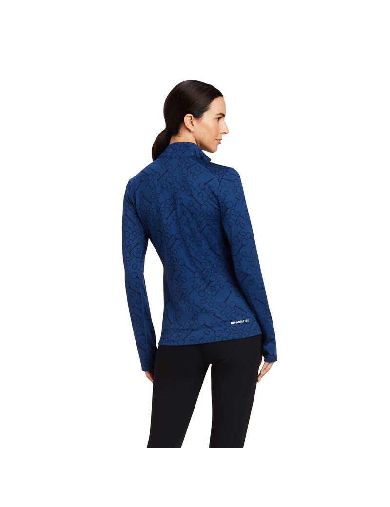 Hauts Ariat Prophecy 1/4 Zip Bleu | 523648MUR