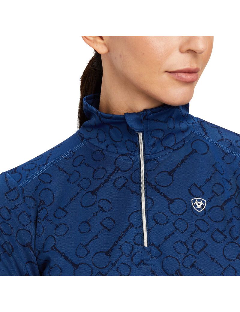 Hauts Ariat Prophecy 1/4 Zip Bleu | 523648MUR