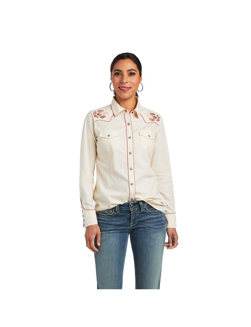 Hauts Ariat REAL Georgia Blanche | 571932DIW