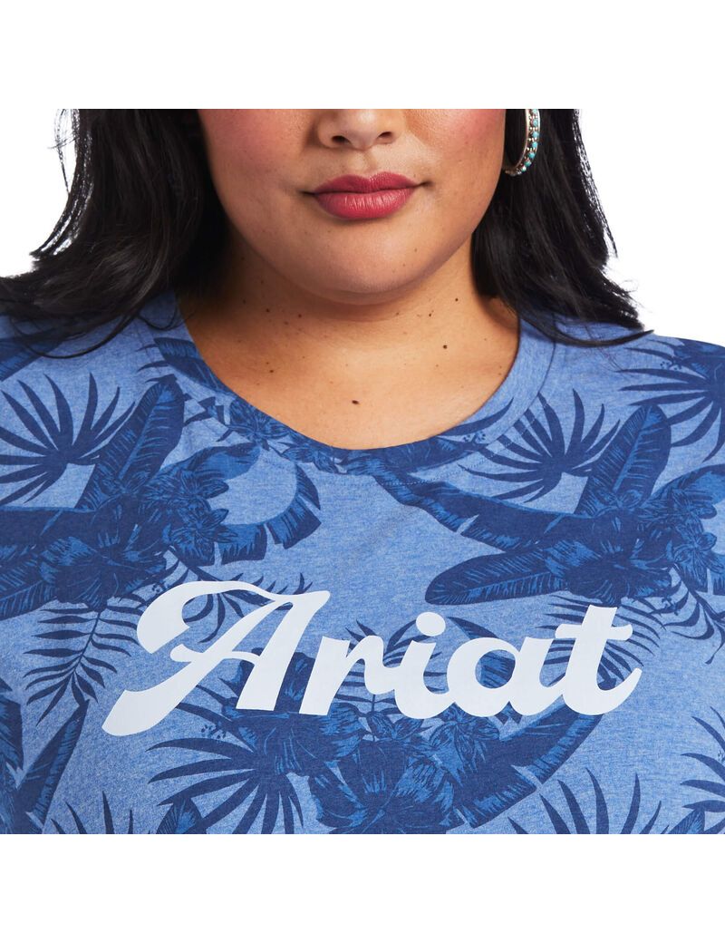 Hauts Ariat REAL Island Tee Grise | 871354ZHG