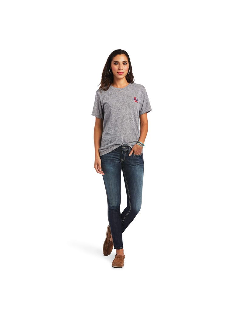 Hauts Ariat Singing the Blues Tee Grise | 479815HKM