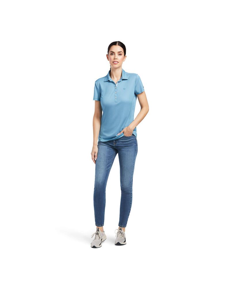 Hauts Ariat Talent Polo Bleu | 348716MXB