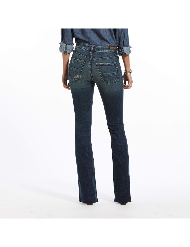 Jean Ariat Premium High Rise Flare Bleu | 256049FYV